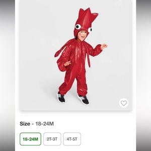 Super cute squid Halloween costume 🦑